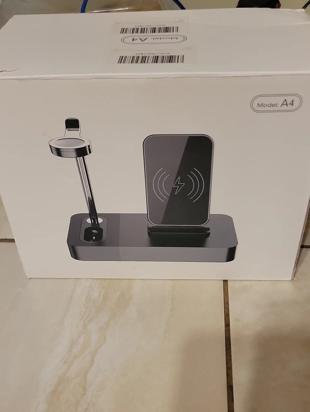 iPhone iPod iWatch Rose Gold Wireless 3 In 1 Charging Stand Power Bank